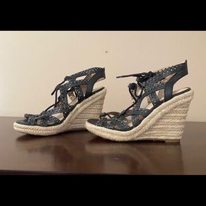 Not Rated Wedge Sandals Size 6